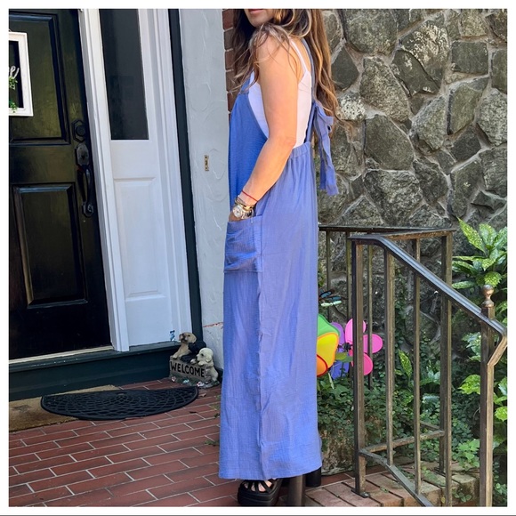 15 Angela Solid Fabulous Wide Leg Jumpsuit - Picture 5 of 7